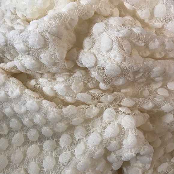 STYLE & CO. PETITE Medium faux wrap cream popcorn top Bell Sleeves NEW WITH TAGS - Picture 11 of 12